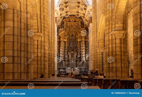 Interior of the Se or Cathedral in Porto, Portugal Editorial Photography - Image of ornate ...