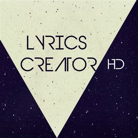 Lyrics Creator - YouTube