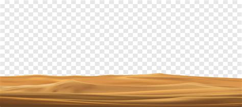 Desert sand landscape isolated on transparent background. Beautiful ...