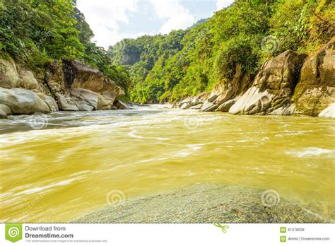 Pastaza River in Ecuador stock photo. Image of flow, destination - 61378008