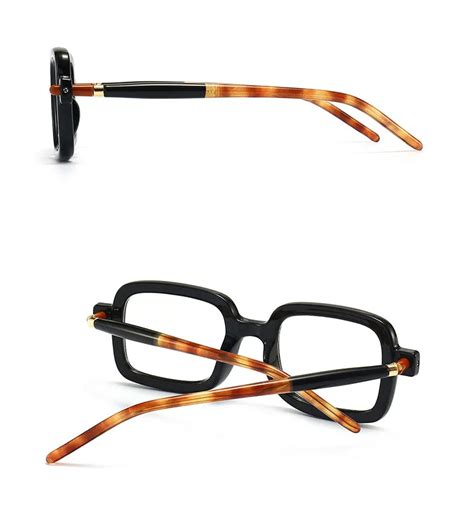 Des Vintage Black Square Glasses Frame – Fomoloo