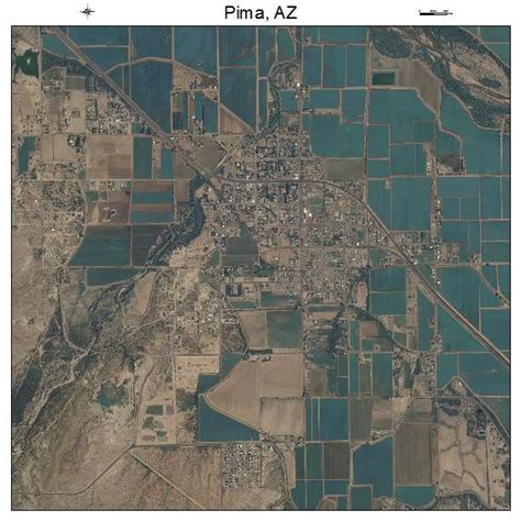 Aerial Photography Map of Pima, AZ Arizona