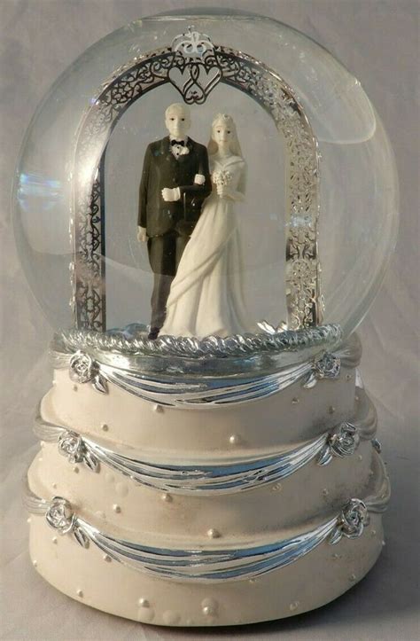 Things Remembered Custom Engravers Wedding Couple on Wedding Cake Snow Globe #ThingsRemembered ...