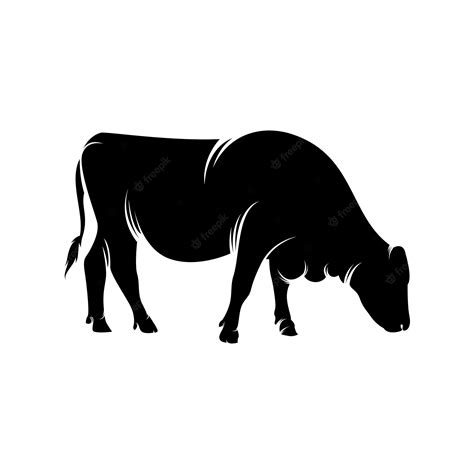 Premium Vector | Cow logo template design vector