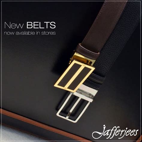 Jafferjees - New leather belts collection is now available...