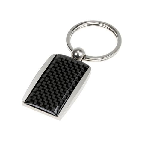 Black Carbon Fiber Look Keychain and Money Clip Gift Set