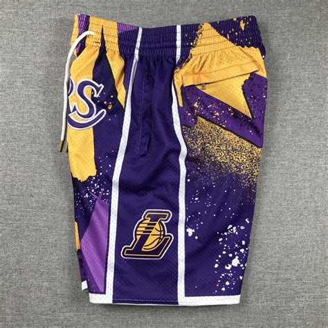 Los Angeles Lakers Shorts Hardwood Classics Hyper Hoops - Basketball ...