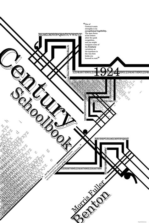 Century Schoolbook Typography Poster on Behance