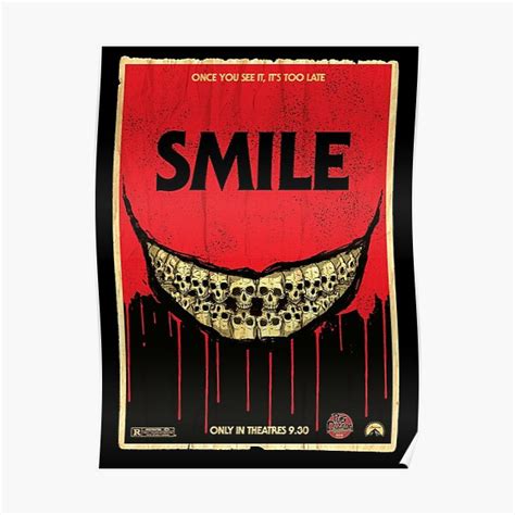 "Smile movie, The Smile movie ,Smile movie 2022" Poster for Sale by ...