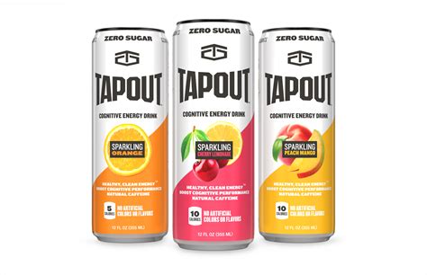 New TAPOUT Sparkling Cognitive Energy Drink for Next-Level Functionality