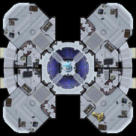 an overhead view of the inside of a building