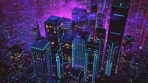 80s Neon City Wallpapers - 4k, HD 80s Neon City Backgrounds on WallpaperBat