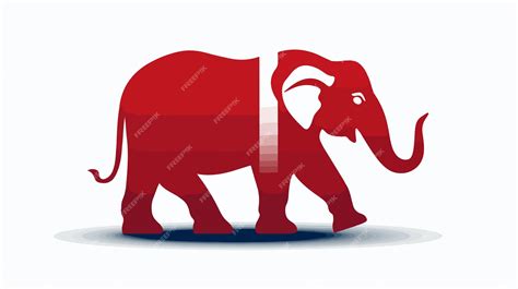 Republican Party Emblem Isolated Icon Vector Illustration | Premium AI ...