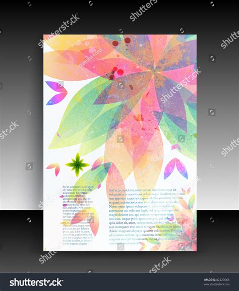 Flyer Cover Design Folder Design Content Stock Vector (Royalty Free ...