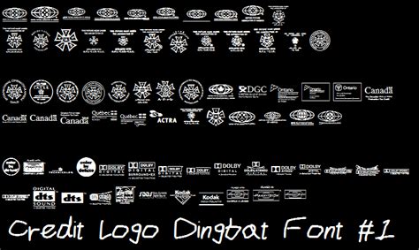 Credit Logo Dingbat Font #1 by LogomaxProductions on DeviantArt