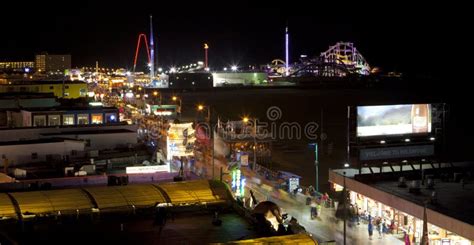 Wildwood Boardwalk editorial stock image. Image of night - 15820459