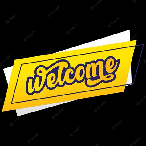 Premium Vector | Welcome design