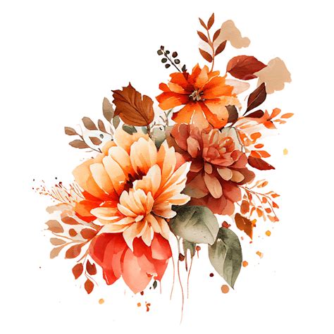 Autumn Flowers Clip Art