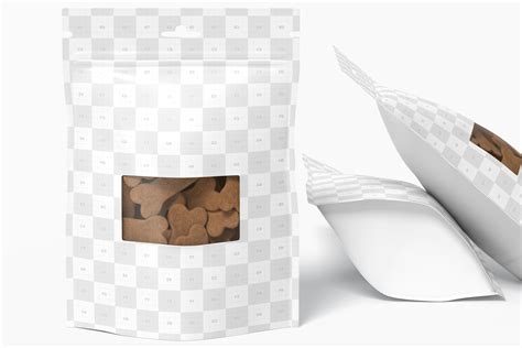 Dog Treat Packaging PSD Mockup, Front View – Original Mockups