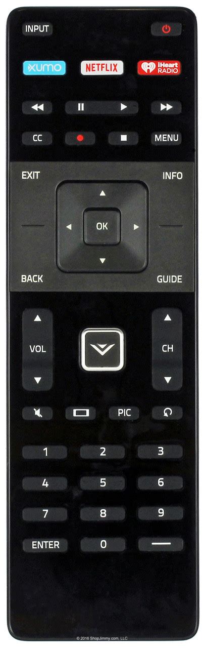 Vizio 0980-0306-1081 (XRT122 with XUMO button) Remote Control - Open Bag