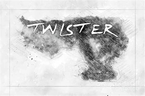 Mo4192 Twister Horizontal Movie Poster Digital Art by Joanie Marvin ...