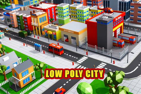 Low poly 3D City Package | 3D Landscapes | Unity Asset Store