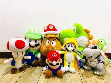 Super Mario Bros. plushies, Hobbies & Toys, Toys & Games on Carousell