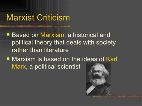 Marxist Criticism