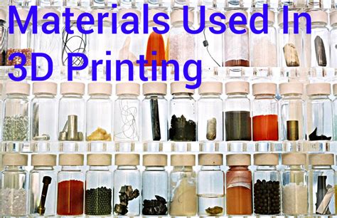 Materials Used In 3D Printing | Printer MaterialsPrinter Materials