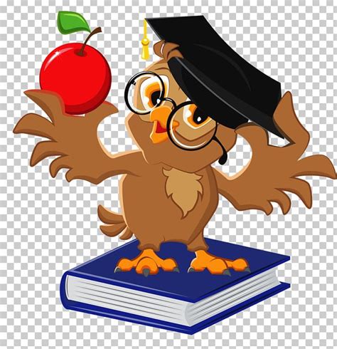 Owl Teacher PNG, Clipart, Animals, Beak, Bird, Bird Of Prey, Drawing Free PNG Download