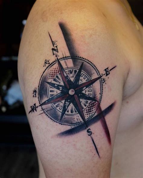 Image result for north arrow tattoo | Compass tattoo men, Compass tattoo design, Compass tattoo