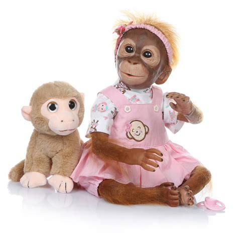 52CM Handmade Detailed Paint Reborn Baby Monkey Newborn Baby - World ...