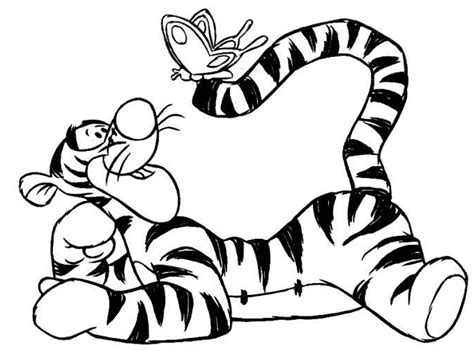 Tigger From Winni The Pooh Coloring Pages For Kids