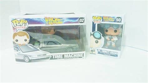 Funko POP! Back to the Future DeLorean Time Machine & Marty McFly & Doc Set | #1737730907