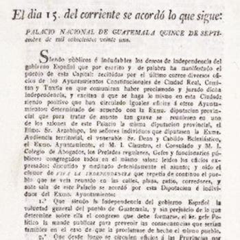 ¿Quiénes firmaron el acta de Independencia de Guatemala? | Aprende Guatemala.com