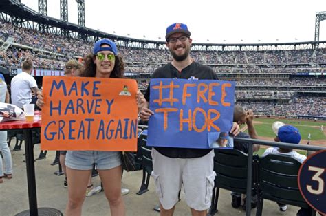 Fan Signs for Matt Harvey and Noah Syndergaard - Mets History