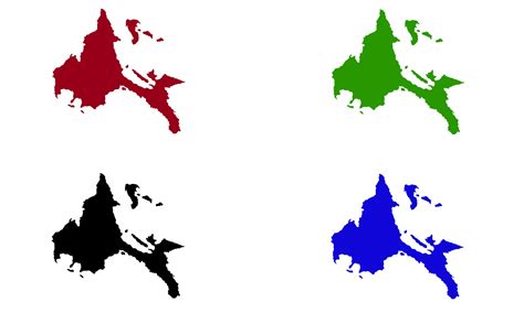 silhouette map of the CALABARZON region in the Philippines 3210959 Vector Art at Vecteezy