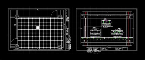 Raised Floor System In DWG (257.54 KB) | CAD library