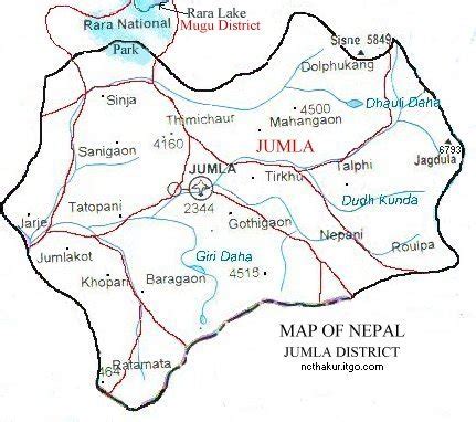 Map of Jumla District