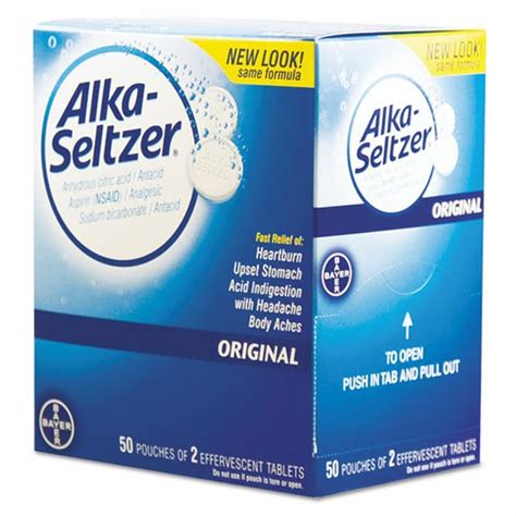 ALKA SELTZER REGULAR 2PK 50CT