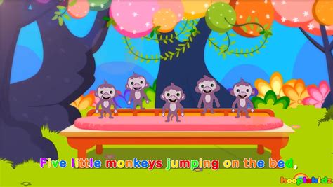 Hooplakïdz Fïve Lïttle Monkeys | Nursery Rhymes - Nursery Rhymes Fan Art (43593080) - Fanpop ...