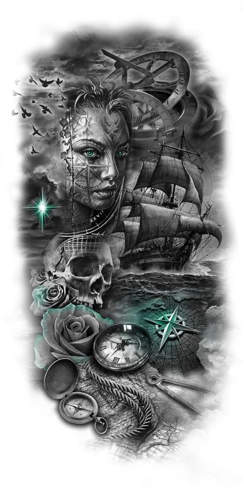 gallery | custom tattoo designs | Tattoo design drawings, Custom tattoo design, Pirate tattoo