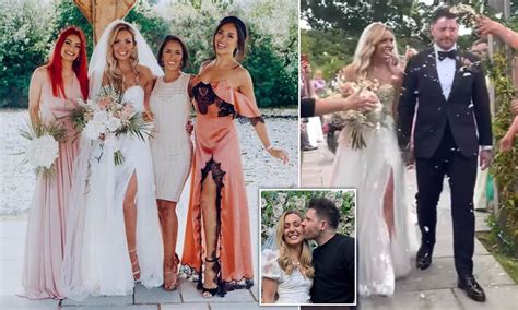 Amy Dowden Looks Stunning In A Strapless Wedding Gown Daily Mail Online ...