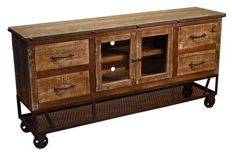 Addison Loft TV Stand - 65 inch | Industrial style furniture, Tv stand, Wood credenza