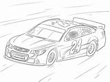 Nascar Coloring Page sketch template
