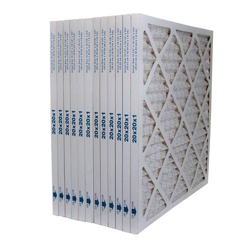 20x20x1 Furnace Filter MERV 11 Pleated Filters. Case of 12