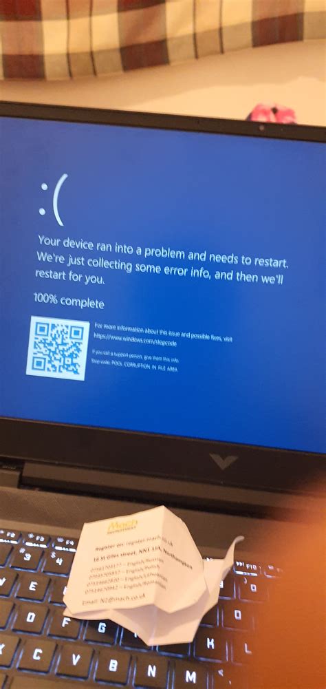 While using a laptop suddenly a blue screen appears and lapt... - HP Support Community - 8620339