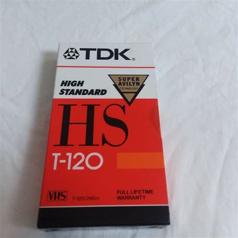 TDK Super Avilyn High Standard T-120 Blank VHS Tape #TDK in 2021 | Vhs tape, Vhs, High standards