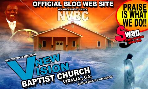 NEW VISION BAPTIS CHURCH VIDALIA GA BLOG WEB SITE