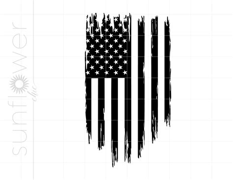 American Flag Torn Svg Torn Usa Flag Vector Torn Flag Silhouette Png ...